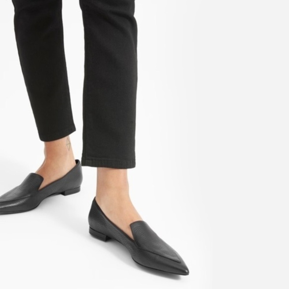 EVERLANE BLACK THE BOSS FLATS‎ SIZE 5